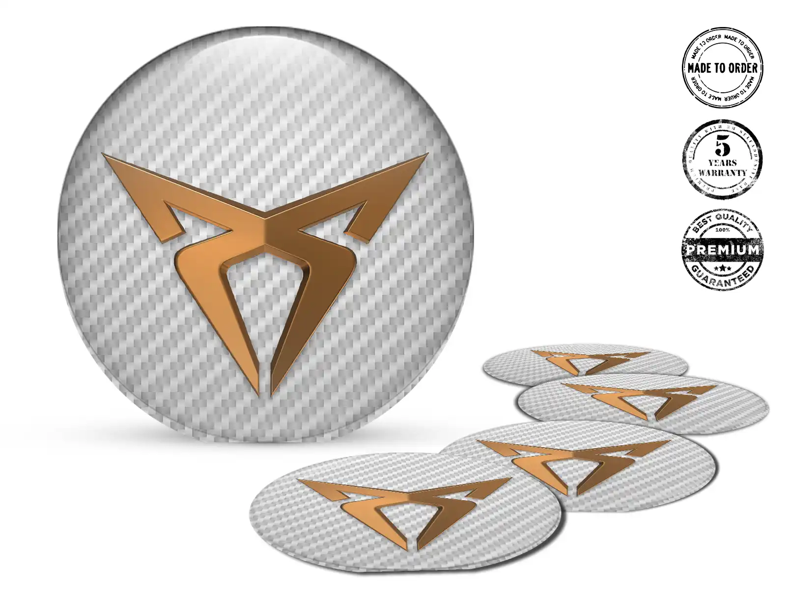 Seat Cupra Felgensticker Ausgabe Stilvolle Dome-Logos